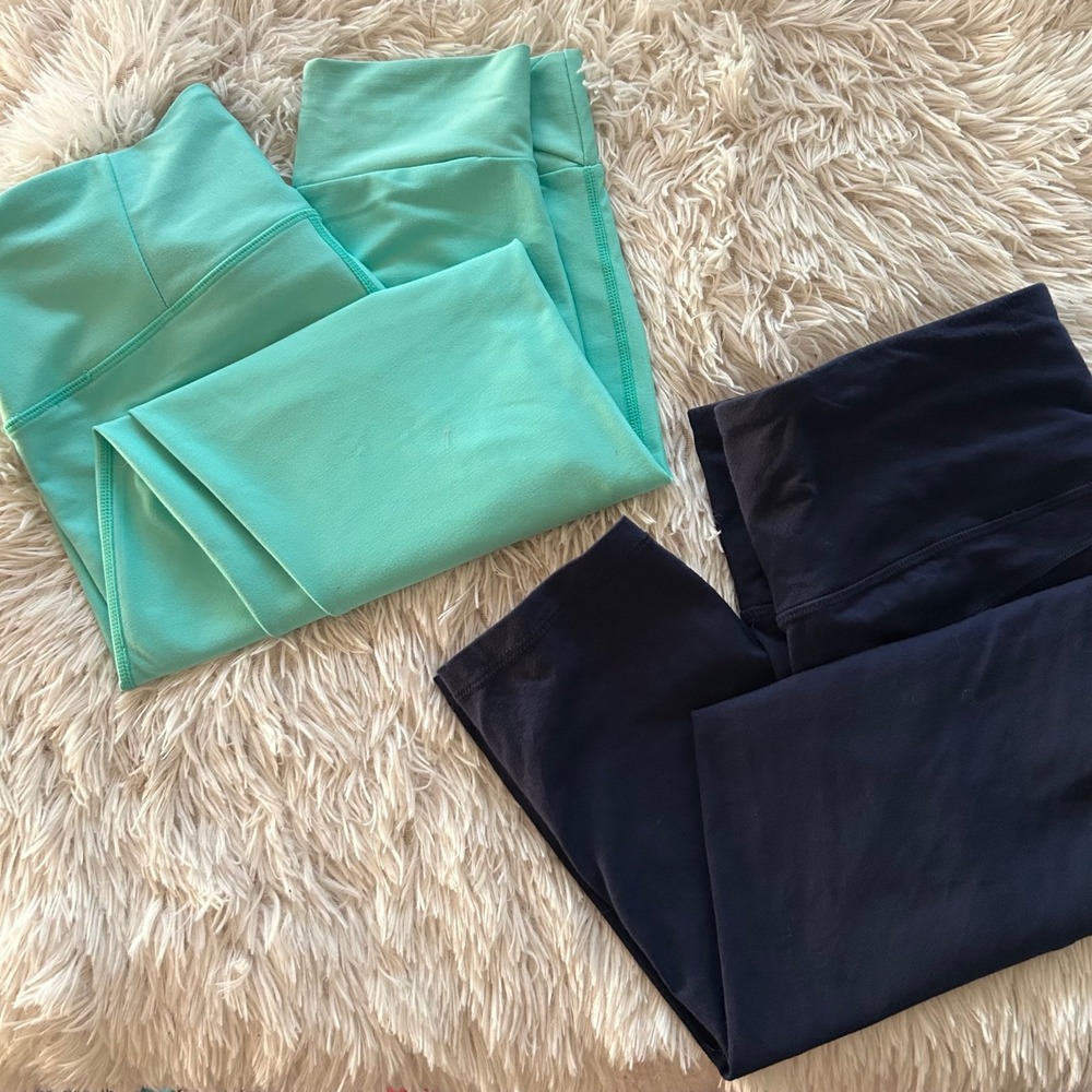 Xersion Women's Leggings Lot - Mint Green and Black